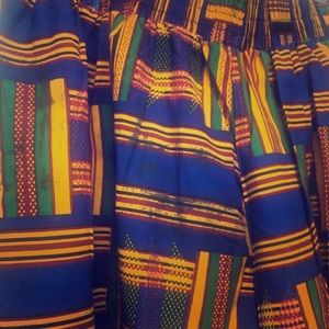 African print skirt